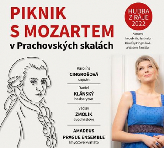 Hudba z ráje 2022: Piknik s Mozartem v Prachovských skalách